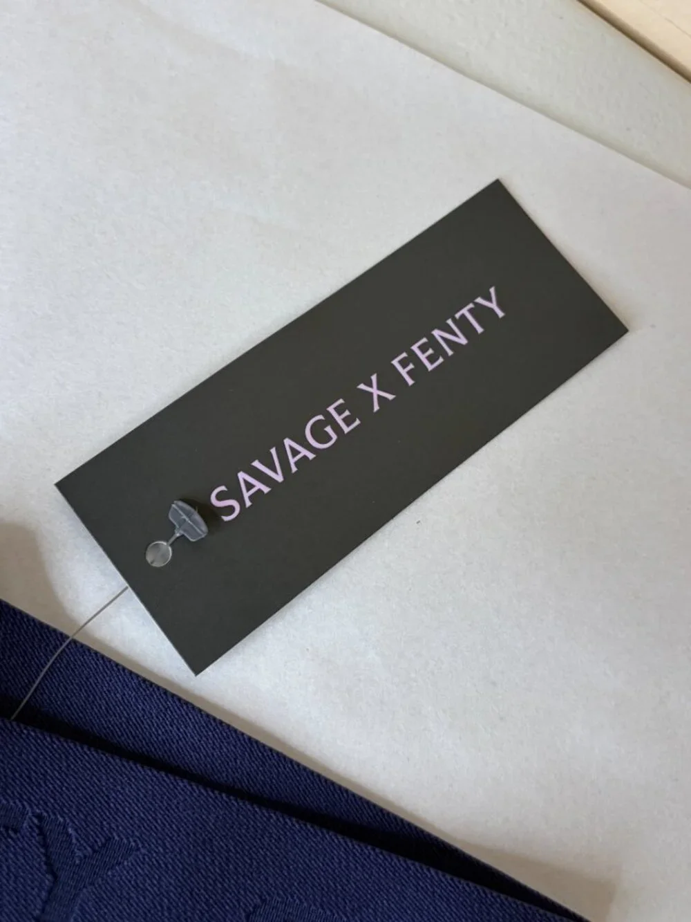 New Savage x Fenty Shadow Fit Boxer Briefs Blue Size M